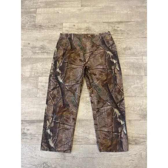 Vintage Y2K Carhartt Realtree Camo Work Wear Carpenter Pants 42 X 32‎
